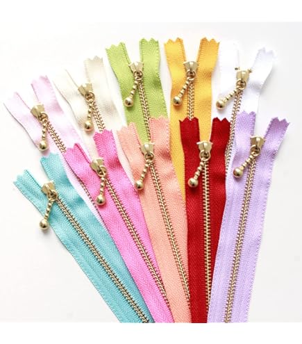 Amazon | YKK 玉付きファスナー 16cm ゴールド 10色セット 3G16-10MIX Amazon | YKK 玉付きファスナー 16cm ゴールド 10色セット 3G16-10MIX